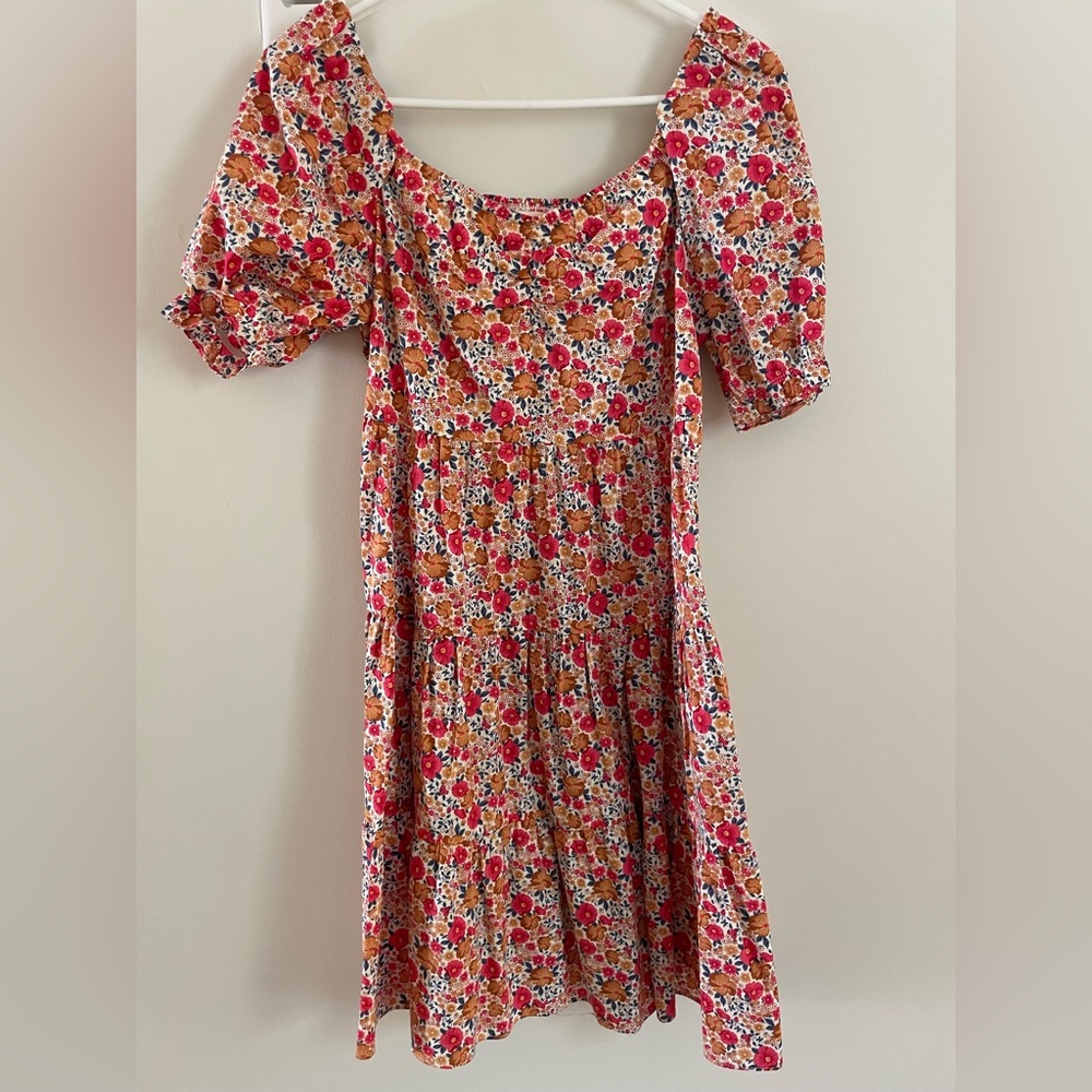MELLODAY Multicolor Smocked Floral Top